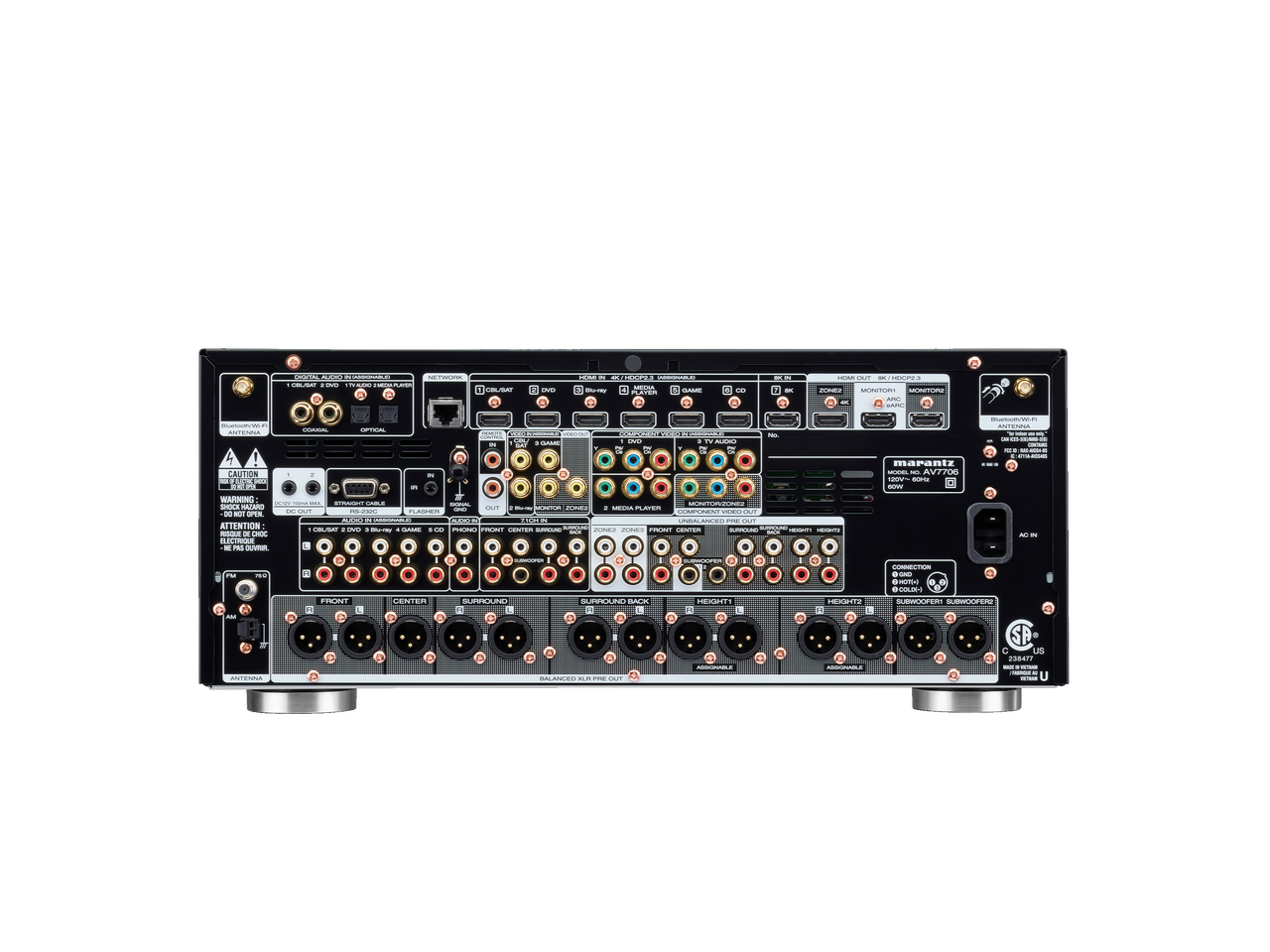 Marantz AV7706 - 11.2 Channel 8K Pre-Amplifier