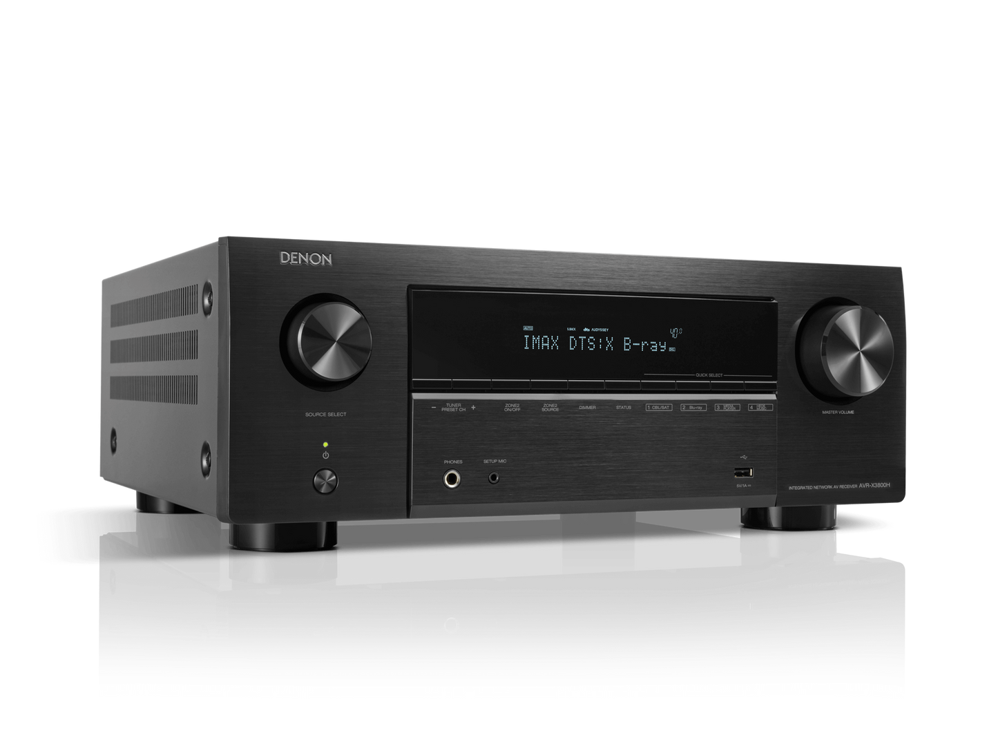 Denon AVC-X3800H - 9.4 Ch. 180W 8K AV Receiver Powered by HEOS™