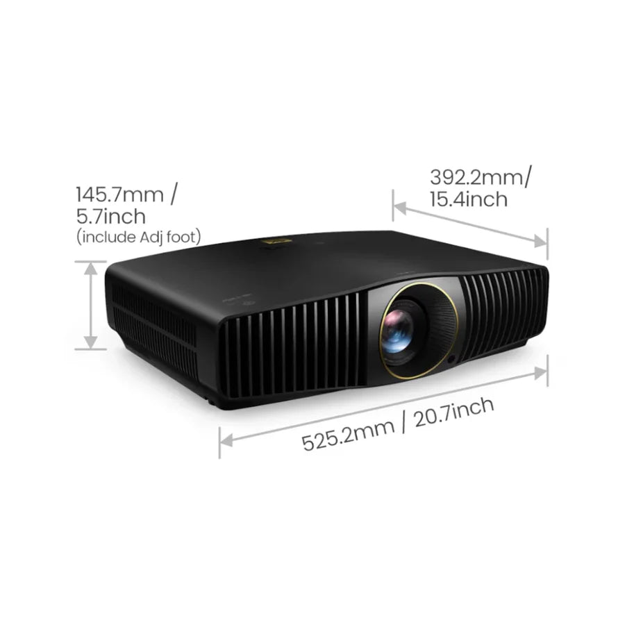 BenQ W5800 - 2600 Lumens 4K Laser Home Cinema Projector with 100% DCI-P3 & 100% Rec.709 Cinematic Color