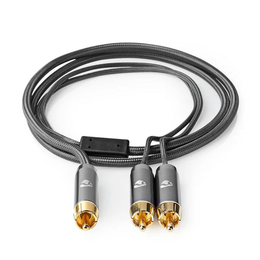 Nedis Subwoofer Cable RCA Male - RCA Male - Gold Plated - 3.00 m