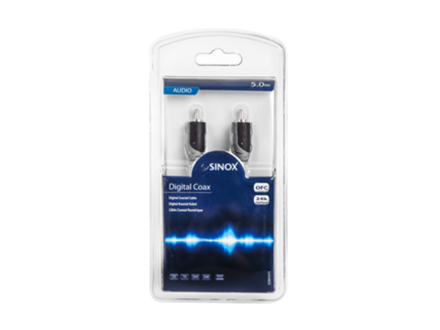 Sinox Digital Coax Audio/Subwoofer Cable 5m Black