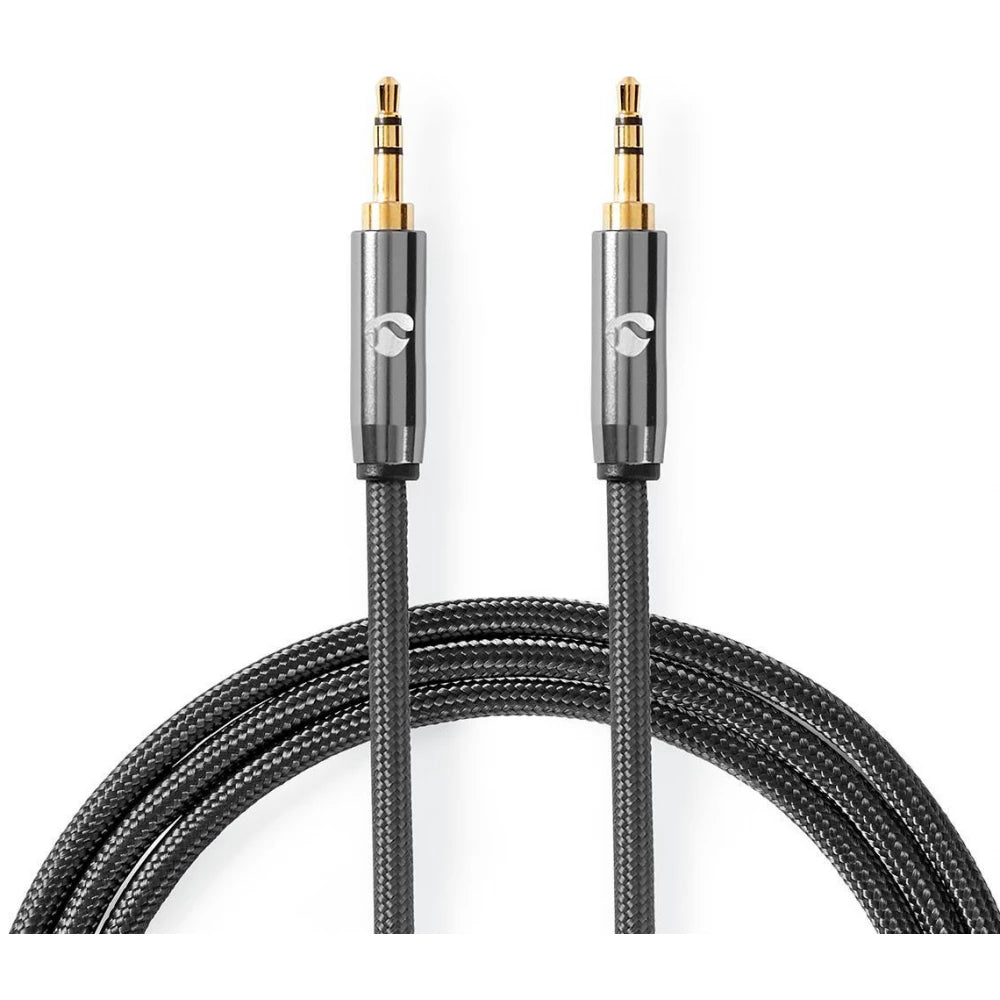 Nedis Stereo Audio Cable 3.5 mm Male - 3.5 mm Male - Gold Plated - 2.00 m