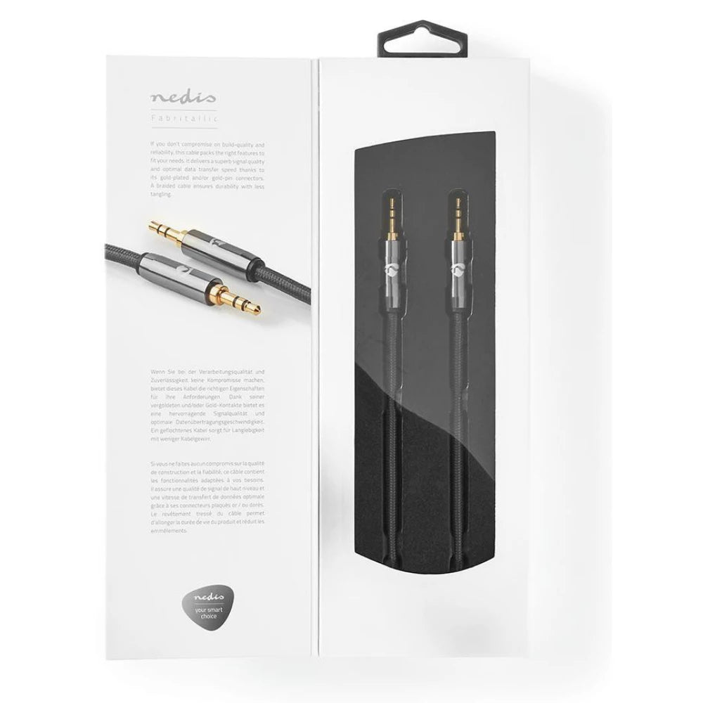 Nedis Stereo Audio Cable 3.5 mm Male - 3.5 mm Male - Gold Plated - 2.00 m
