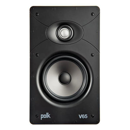 Polk Audio V65 High Performance Lightweight In-wall Rectangular Speaker(each)