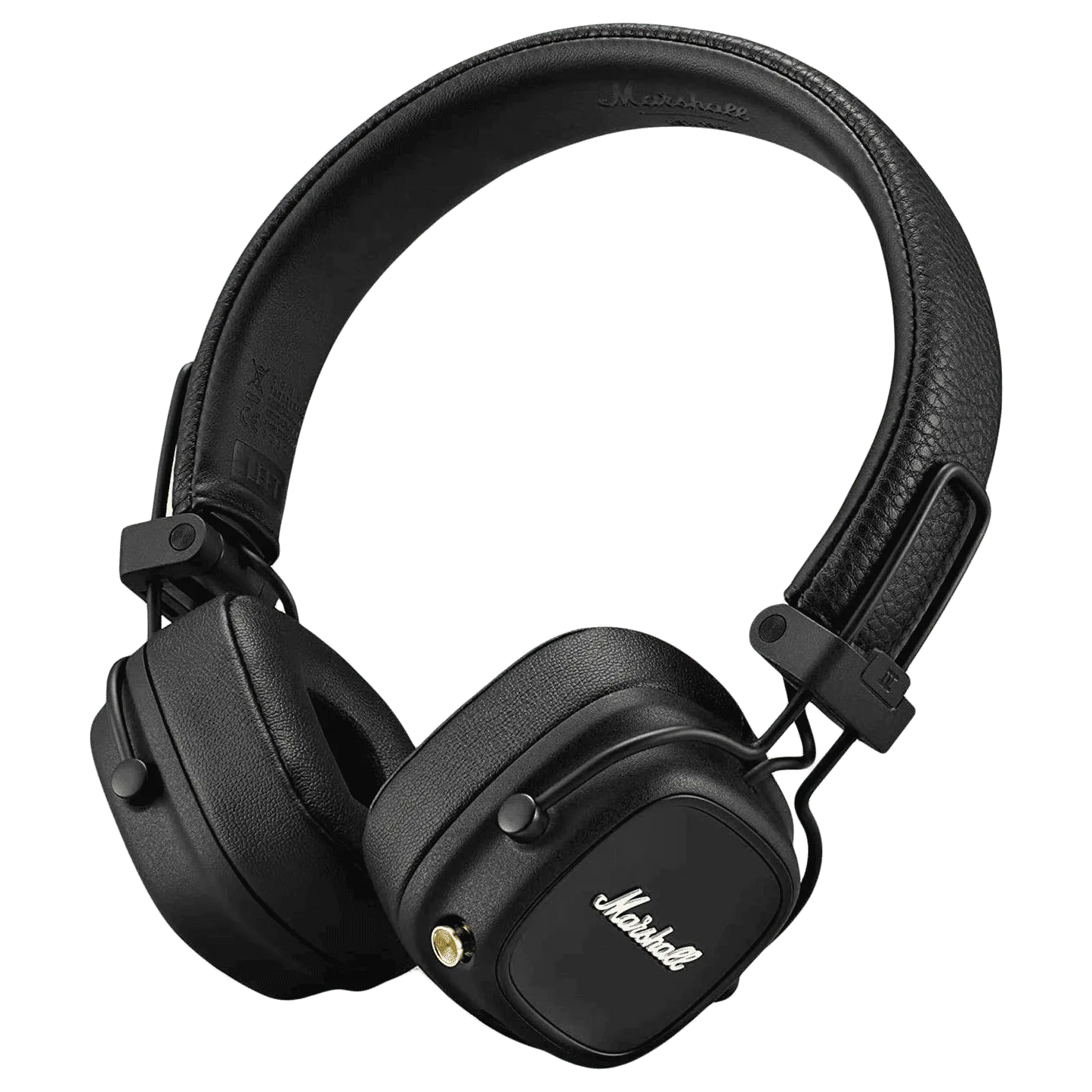 Marshall Major IV Bluetooth Headphone with Mic (Upto 80 Hours Playback, On Ear, Black)