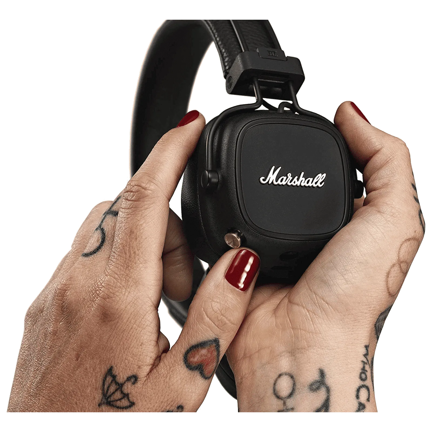 Marshall Major IV Bluetooth Headphone with Mic (Upto 80 Hours Playback, On Ear, Black)