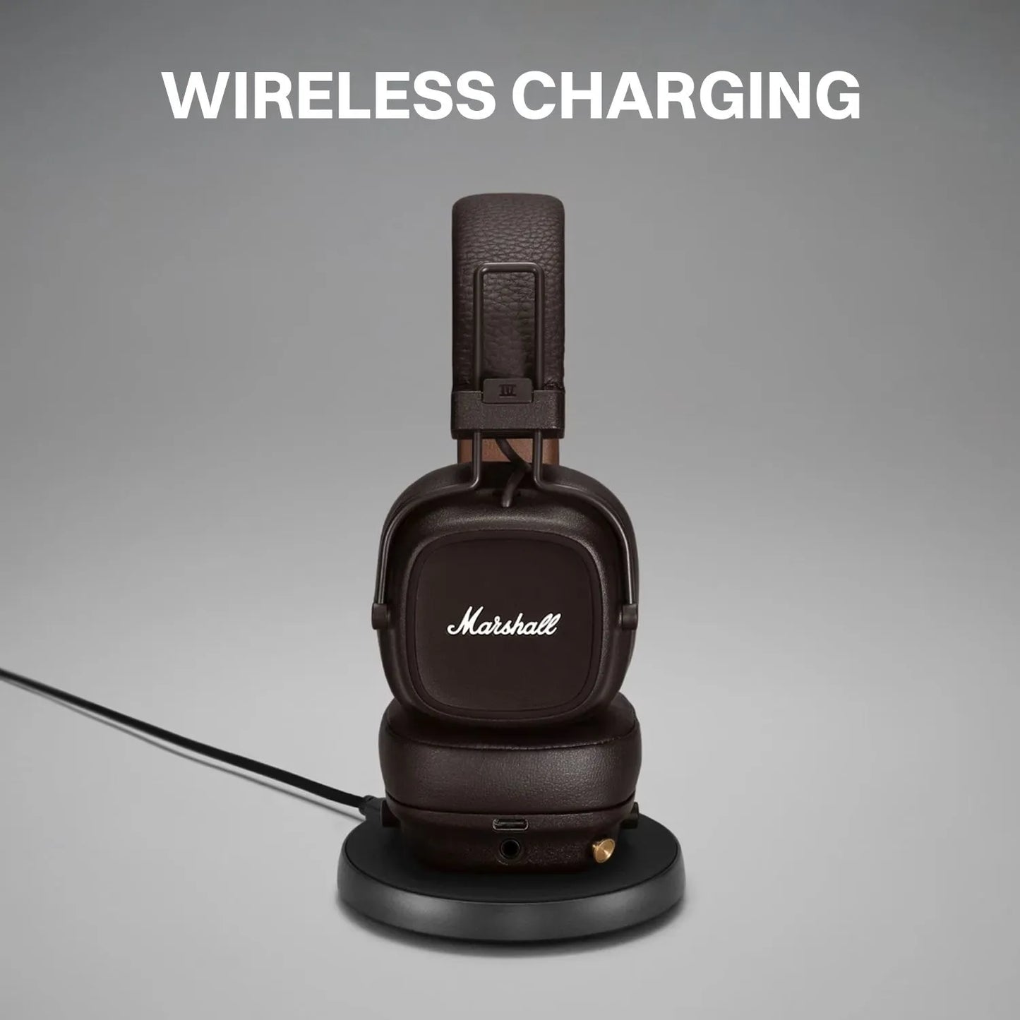 Marshall Major IV Bluetooth Headphone with Mic (Upto 80 Hours Playback, On Ear, Black)