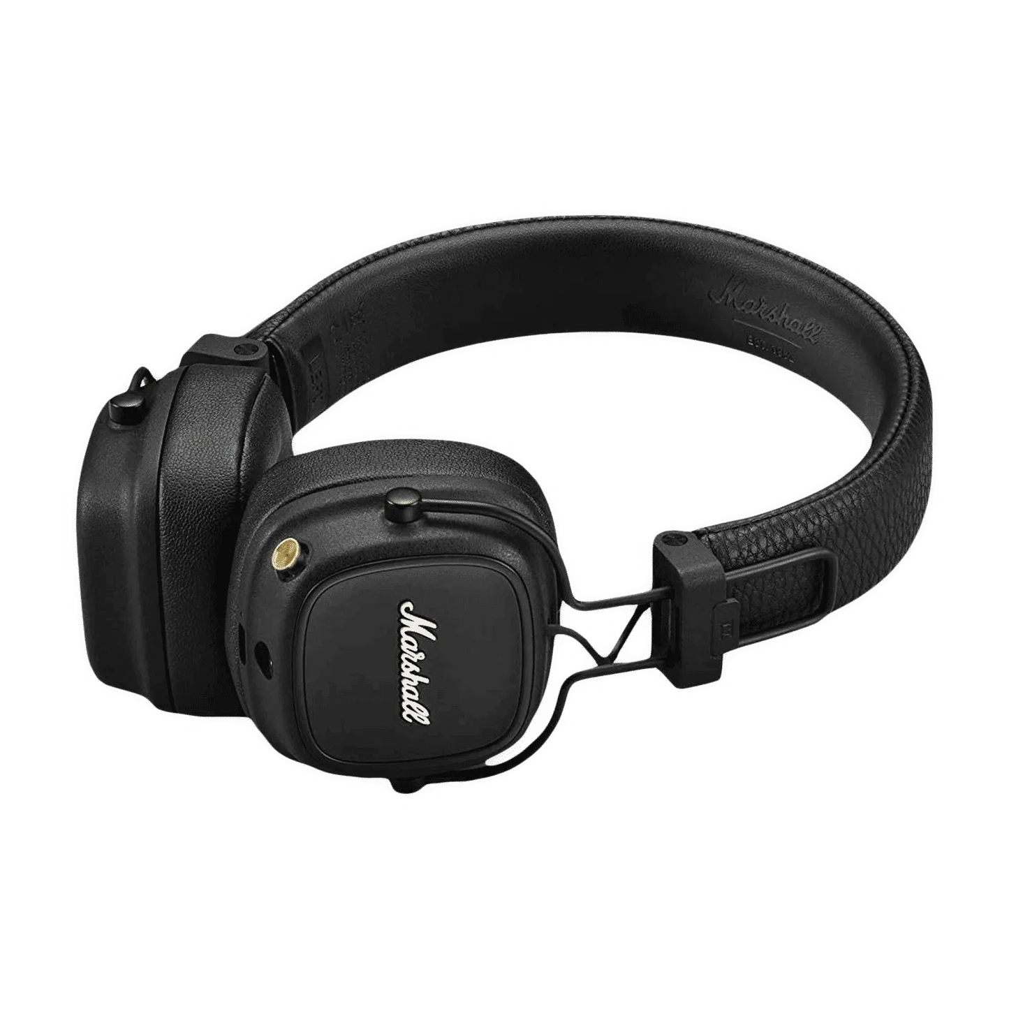 Marshall Major IV Bluetooth Headphone with Mic (Upto 80 Hours Playback, On Ear, Black)
