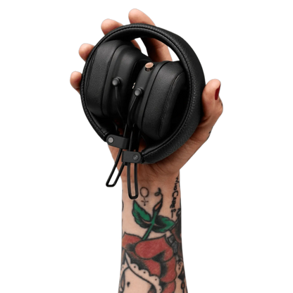Marshall Major IV Bluetooth Headphone with Mic (Upto 80 Hours Playback, On Ear, Black)