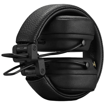 Marshall Major IV Bluetooth Headphone with Mic (Upto 80 Hours Playback, On Ear, Black)