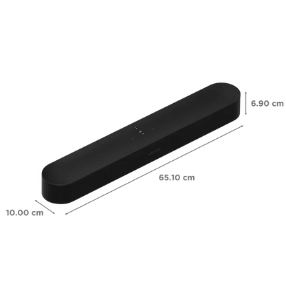 SONOS Beam Gen 2 250W Soundbar (Dolby Atmos, Stereo Channel, Black)