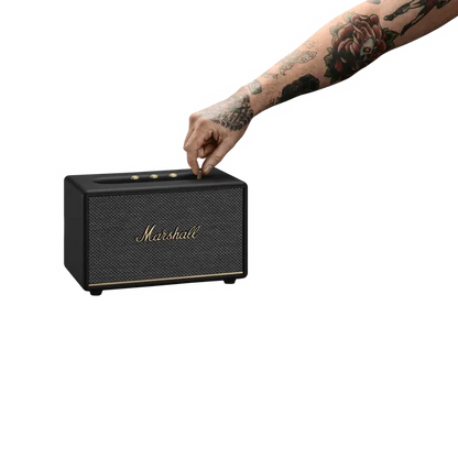 Marshall Acton III Bluetooth Speaker (Signature Sound, Stereo Channel, Original Black)