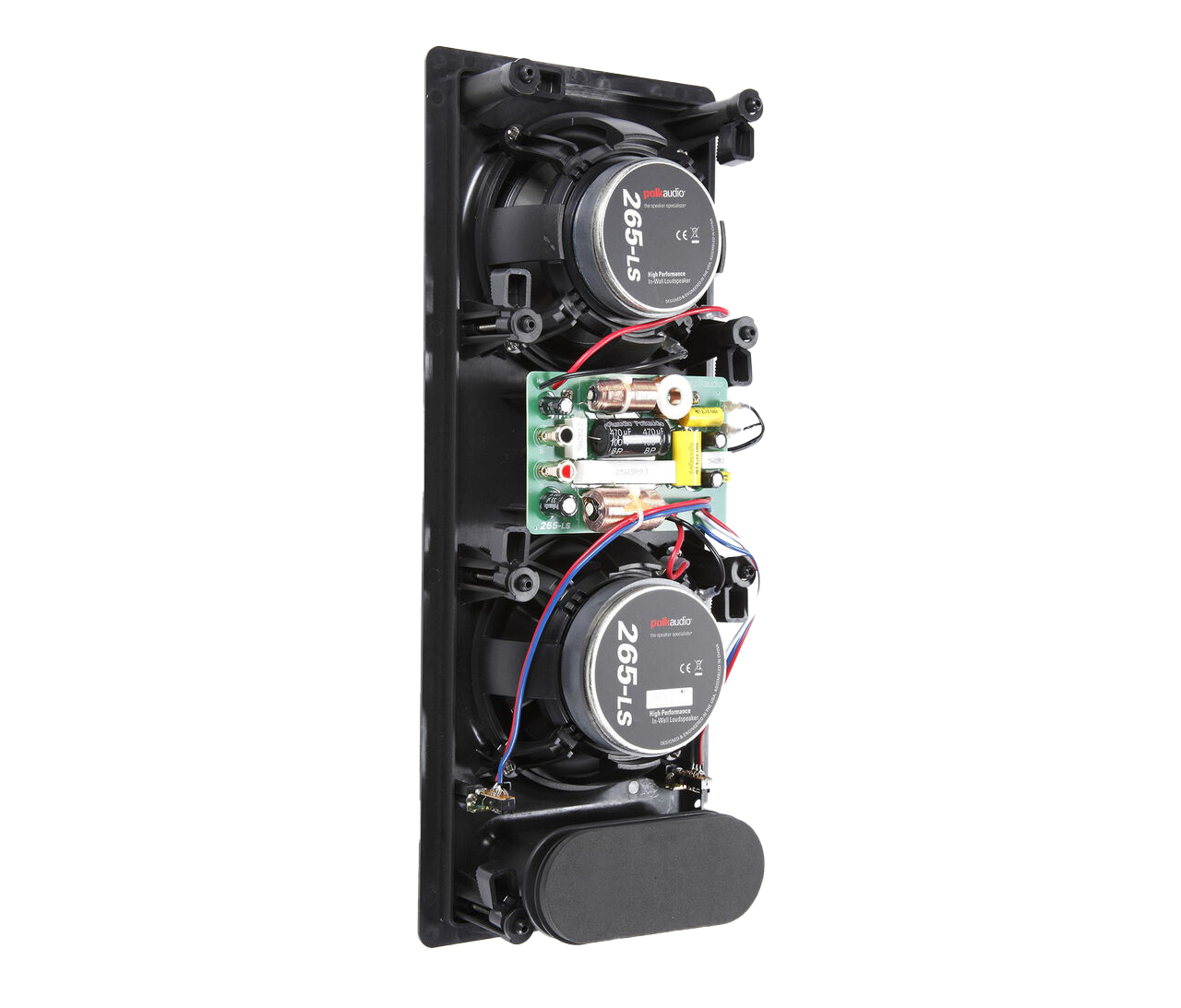 Polk Audio Vs 265-ls High Performance Vanishing Ls-series In Wall Rectangular Speaker With Dual 6.5(each)