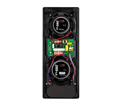 Polk Audio Vs 265-ls High Performance Vanishing Ls-series In Wall Rectangular Speaker With Dual 6.5(each)
