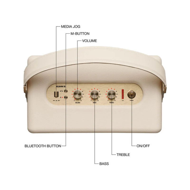 Marshall Kilburn III Portable Bluetooth Speaker