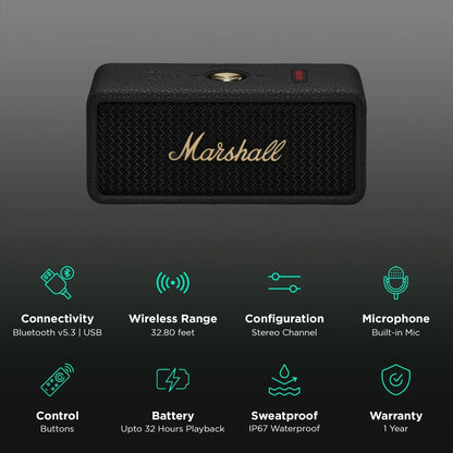 Marshall Emberton III 20W Portable Bluetooth Speaker