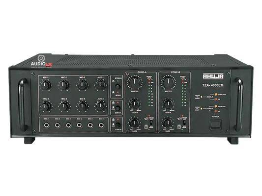 TZA-4000EM - Ahuja 400 Watts 2 Zone PA Mixer Amplifier