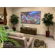 Elite Screens 115 inch UST ALR Projector Screen 16:9 4K 90% Ceiling Ambient Light Rejecting Edge Free Fixed Frame Grey Projector Screen Indoor Movie Screen Home Theater - Aeon CLR 3 AR115H-CLR3