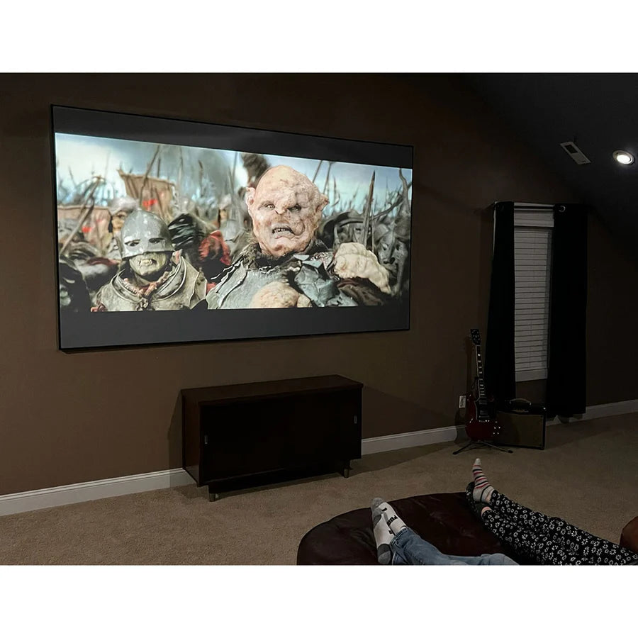 Elite Screens AR135DHD4 Aeon Series - 135 Inches CineGrey 3D Edge Free/Edgeless Fixed Frame Projection Screen