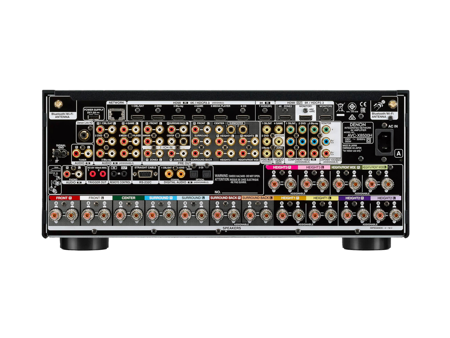 Denon AVC-X8500HA - 13.2 Ch. 210W HD AV Receiver Powered by HEOS™
