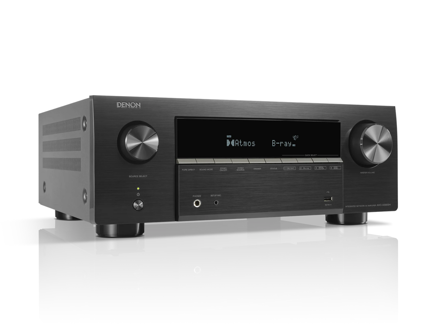Denon AVC-X3900H 9.4 Channel 8K AV Amplifier, Black