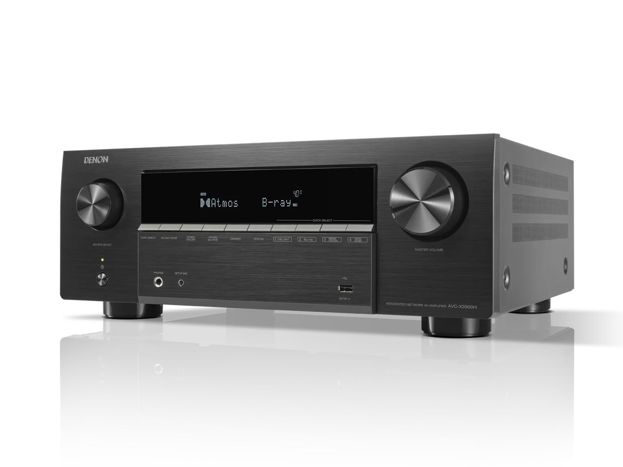 Denon AVC-X3900H 9.4 Channel 8K AV Amplifier, Black
