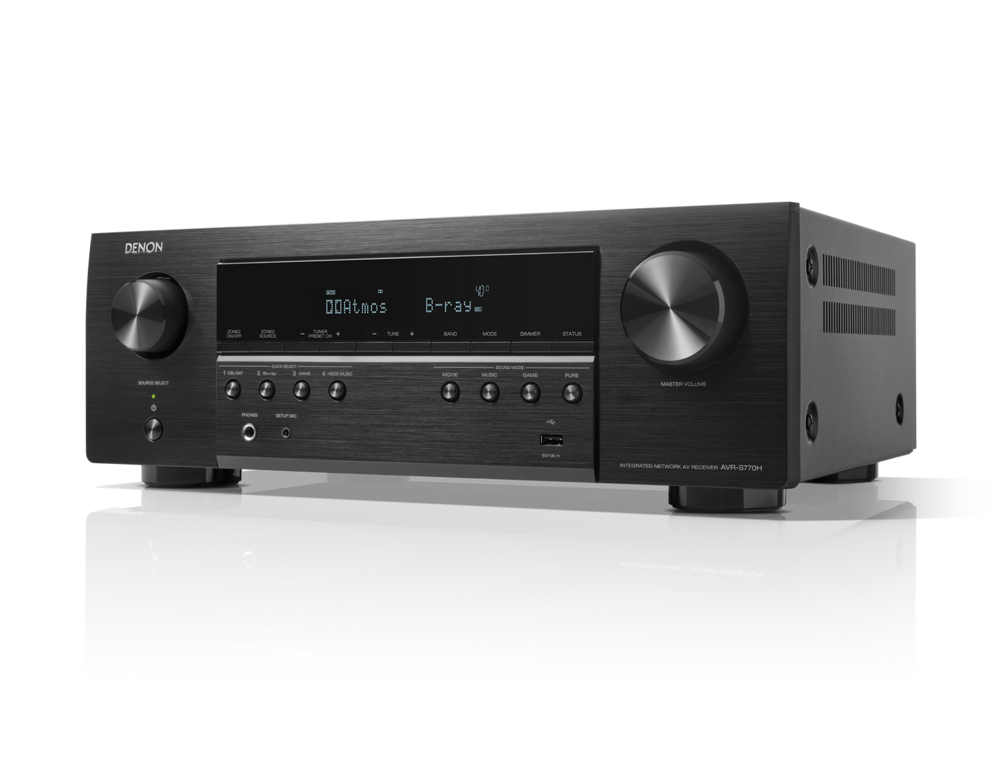 Denon AVR-S770H - 7.2 Ch. 8K AV Receiver Powered by HEOS™ with Dolby Atmos