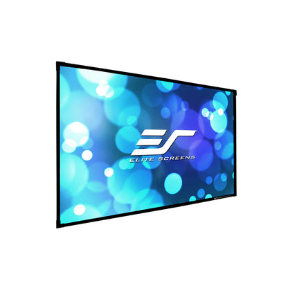 Elite Screens AR92H2-A1080P4K - 92 Inches Edge Free Cine Acoustic Pro 1080P Full HD Fixed Transparent Perforated Frame Home Theatre Projection Screen - (16:9)