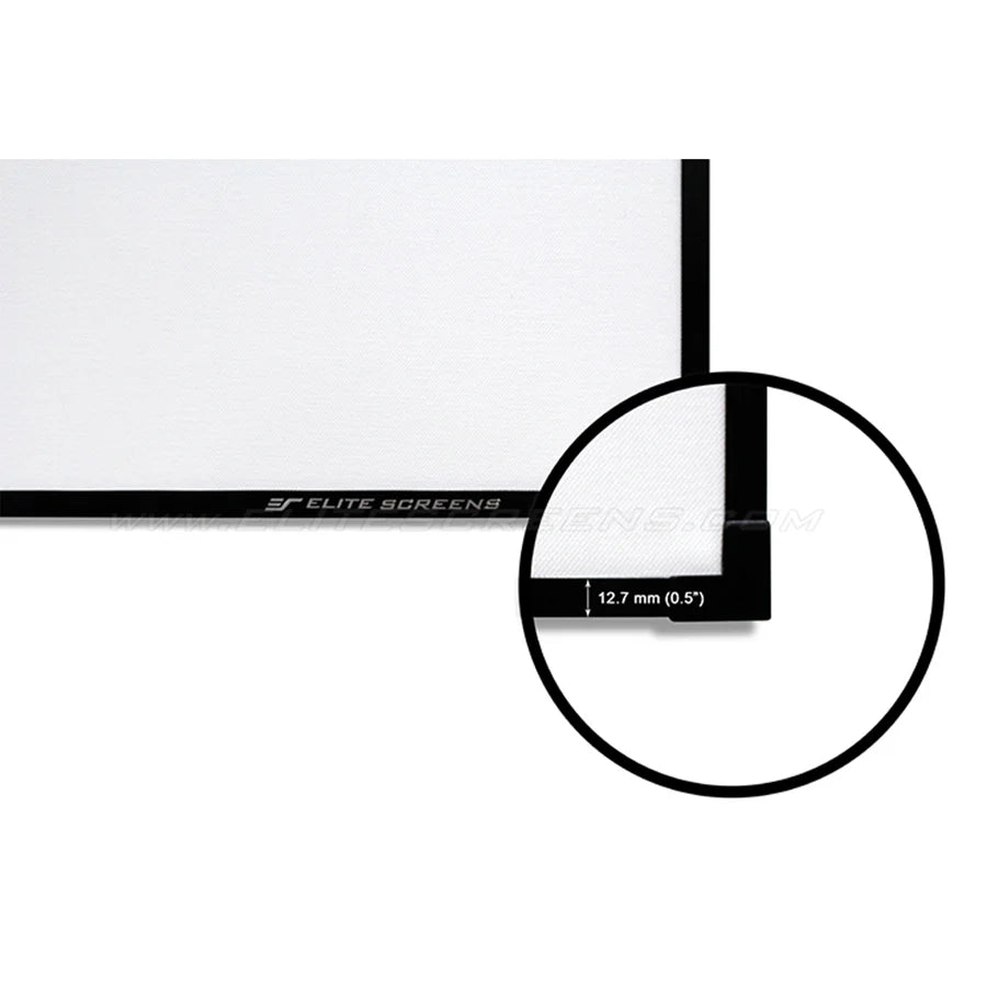 Elite Screens AR92H2-A1080P4K - 92 Inches Edge Free Cine Acoustic Pro 1080P Full HD Fixed Transparent Perforated Frame Home Theatre Projection Screen - (16:9)