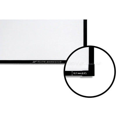 Elite Screens AR92H2-A1080P4K - 92 Inches Edge Free Cine Acoustic Pro 1080P Full HD Fixed Transparent Perforated Frame Home Theatre Projection Screen - (16:9)