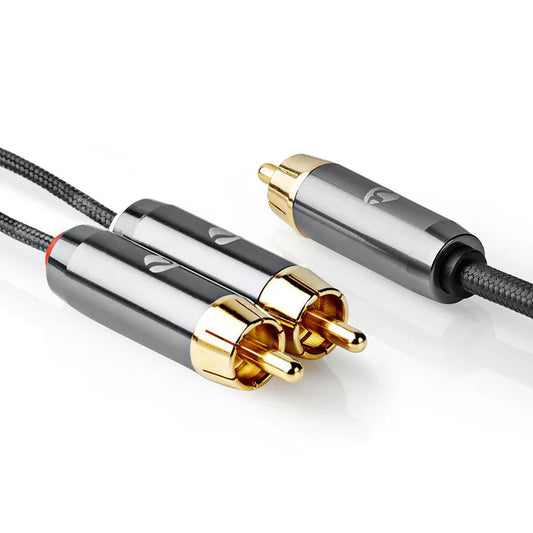 Nedis Subwoofer Cable RCA Male - RCA Male - Gold Plated - 3.00 m