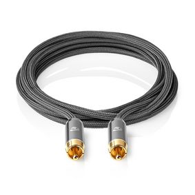 Nedis Subwoofer Cable RCA Male - RCA Male - Gold Plated - 5M