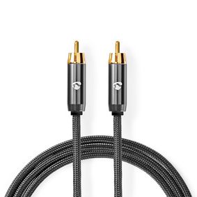 Nedis Subwoofer Cable RCA Male - RCA Male - Gold Plated - 5M