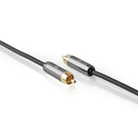 Nedis Subwoofer Cable RCA Male - RCA Male - Gold Plated - 5M