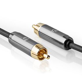 Nedis Subwoofer Cable RCA Male - RCA Male - Gold Plated - 5M