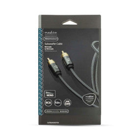 Nedis Subwoofer Cable RCA Male - RCA Male - Gold Plated - 5M