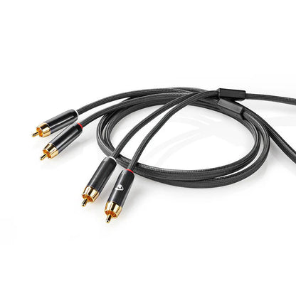 Nedis Stereo RCA Audio Cable RCA Male to Male Cable - 1m