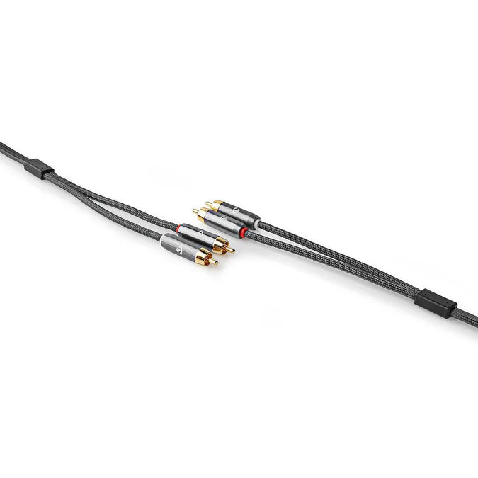 Nedis Stereo Audio Cable 2x RCA Male - 2x RCA Male - Gold Plated - 2.00 m