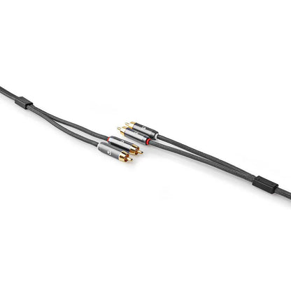 Nedis Stereo Audio Cable 2x RCA Male - 2x RCA Male - Gold Plated - 2.00 m