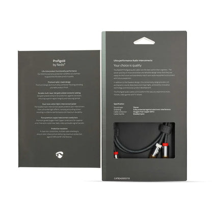Nedis Stereo Audio Cable 2x RCA Gold Plated 5m