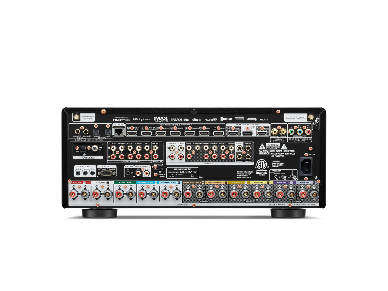 Marantz Cinema 40 - 9.4 Channel 8K Dolby Atmos Network AV Receiver