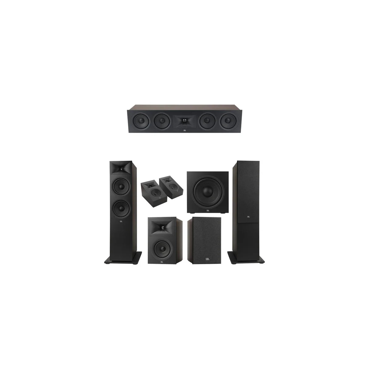 JBL Stage Series 5.1.2 Channel- Dolby Atmos Home Theater Speaker Bundle Package