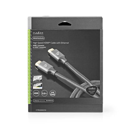 Nedis High Speed HDMI™ Cable with Ethernet HDMI™ Connector - HDMI™ Connector - 4K@60Hz - 5.00 m