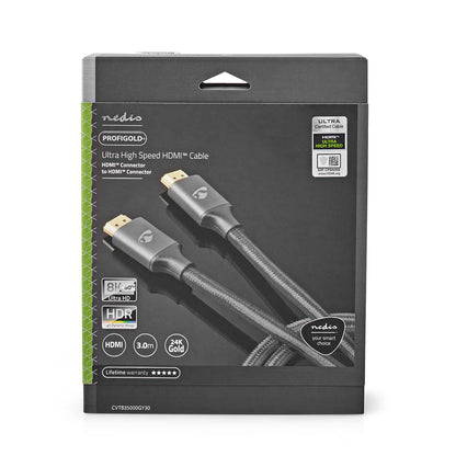 Nedis 8K Ultra High Speed HDMI Cable, 3.00m