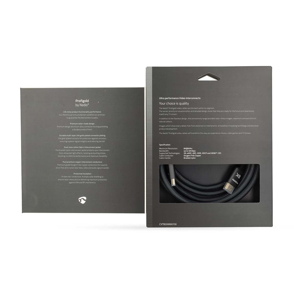 Nedis 8K Ultra High Speed HDMI Cable, 3.00m