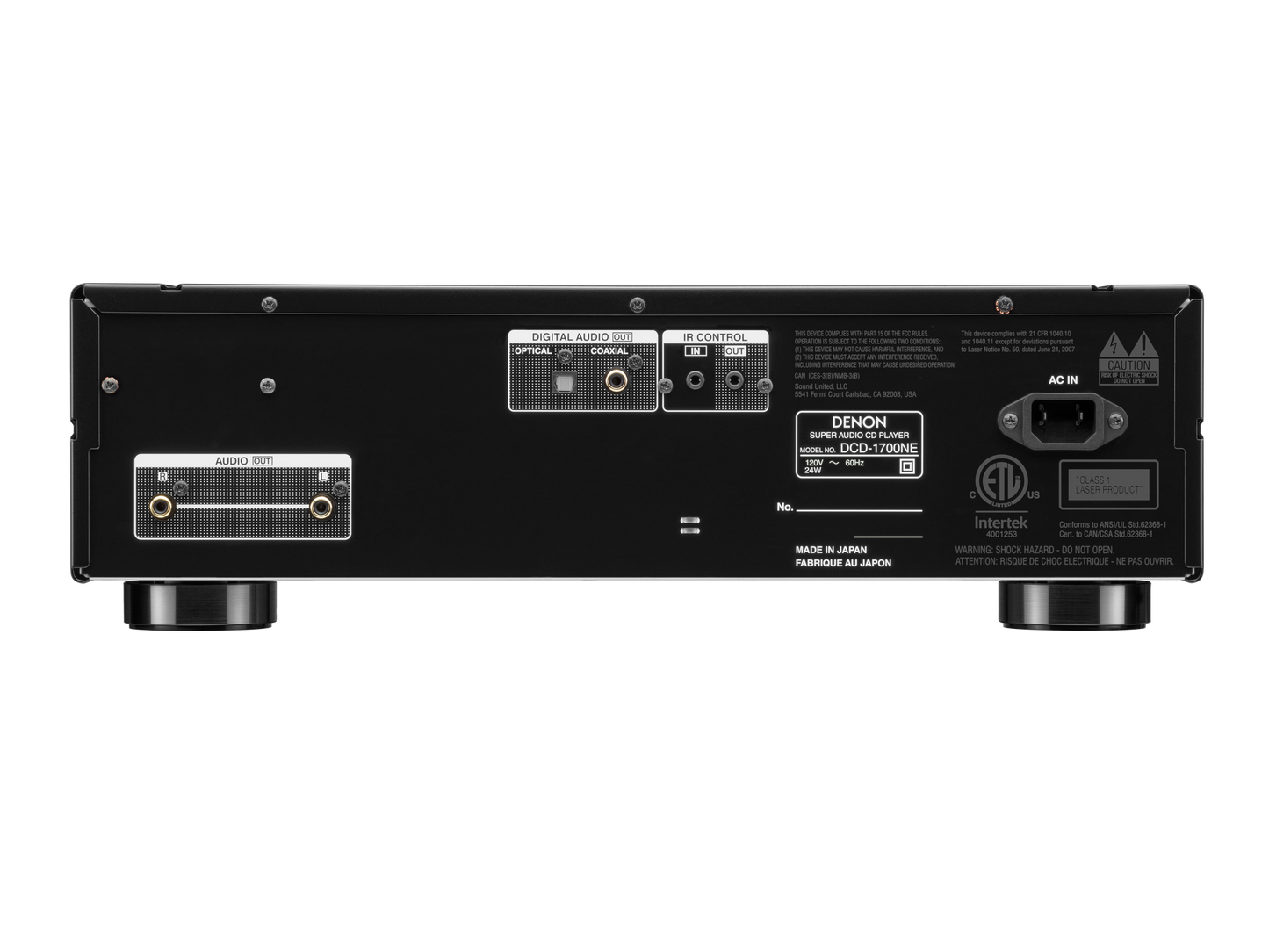 Denon DCD-1700NE - CD/SACD Player With Advance AL32 Processing