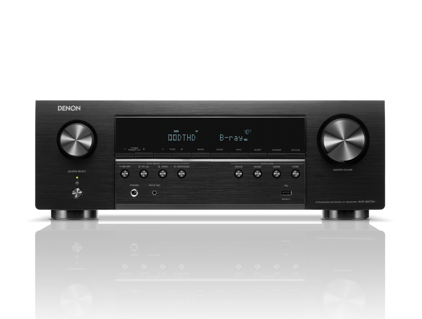 Denon AVR-S670H - 5.2 Channel Network 8K AV Receiver