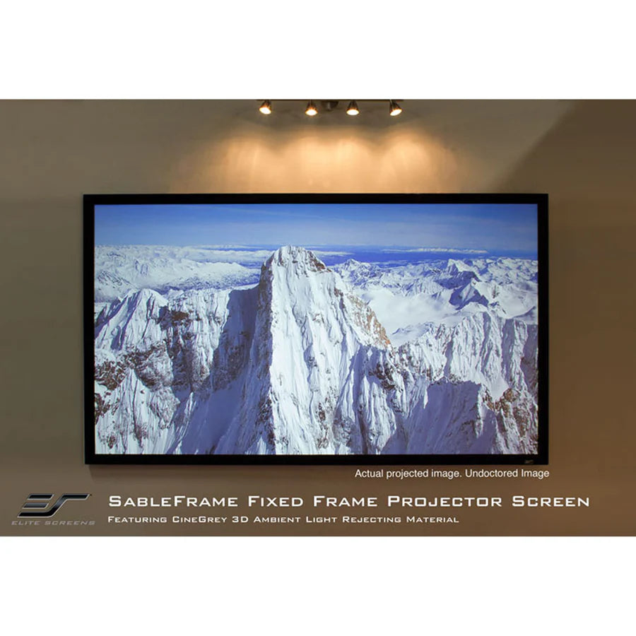 Elite ER110DHD3 Sable Frame CineGrey 3D, 110-inch Diagonal 16:9, 8K4K UltraHD ALR Fixed Frame Projector Screen