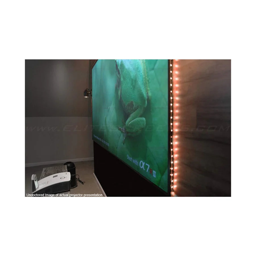 Elite Screens AR100H-CLR Aeon CLR - 100 Inches CineGrey Edge Free Ceiling Light Rejecting Ultra Short Throw Fixed Frame Projection Screen