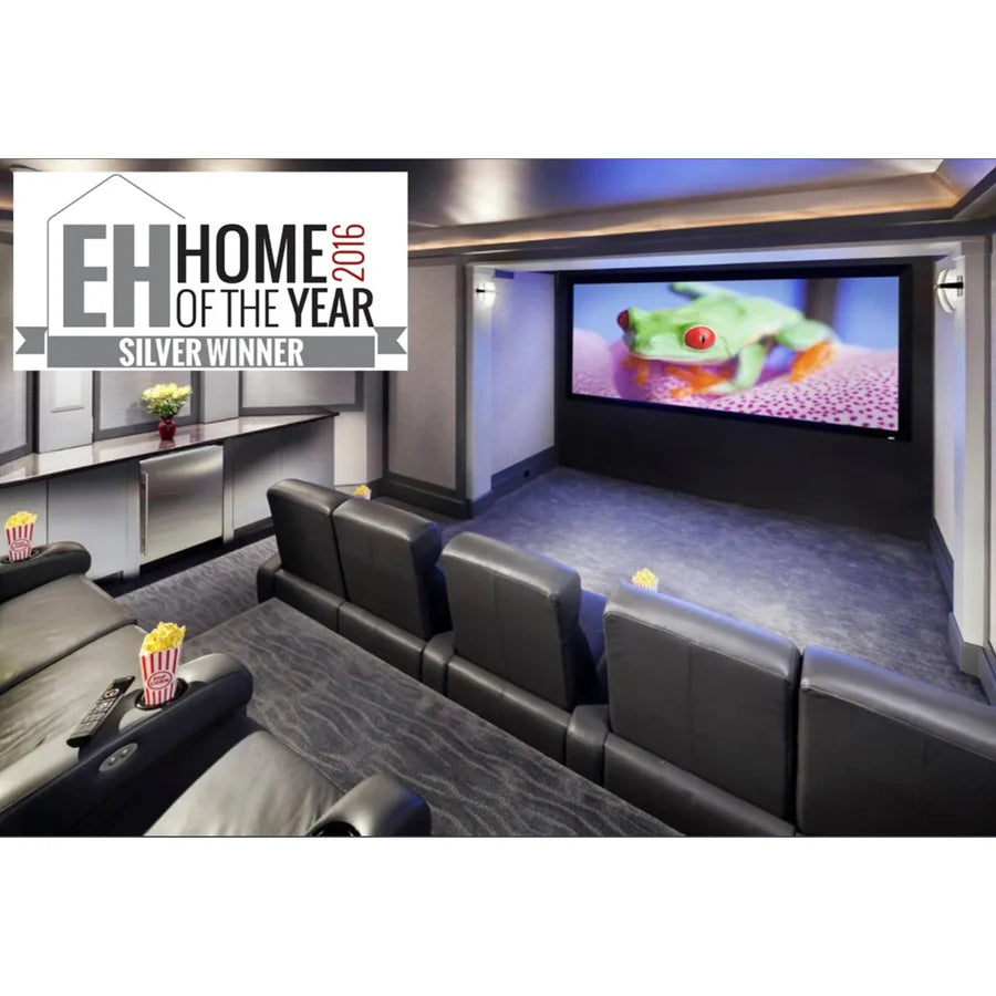 Elite Screens CURVE150WH1 Lunette Series - 150 Inches CineWhite Curve Fixed Frame Projection Screen